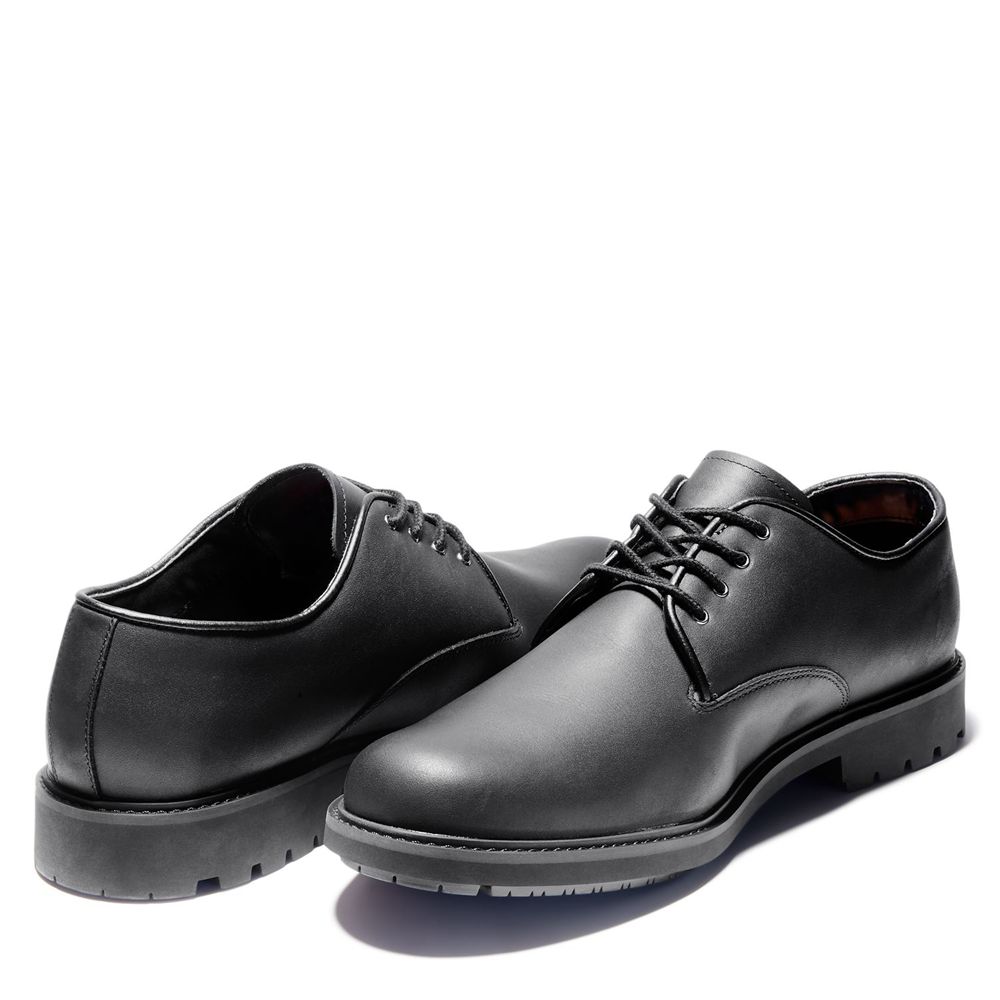 Pantofi Oxford Timberland Barbati Negrii - Stormbuck Waterproof - Romania - GUEQRA648